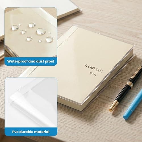 1PACK A5 Clear Planner Cover,Fits for Hobonichi Techo Cousin 2026 A5 | Compatible with Midori A5, Protector for Stalogy A5 thumbnail 5