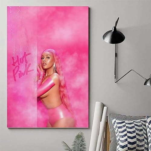 YRUAWRH Doja Cat Poster Wall Art Aesthetic Cover Canvas Vintage Poster Decorative Painting for Bed Room Living Room 12x18inch(30x45cm) Unframe-style-3 thumbnail 6