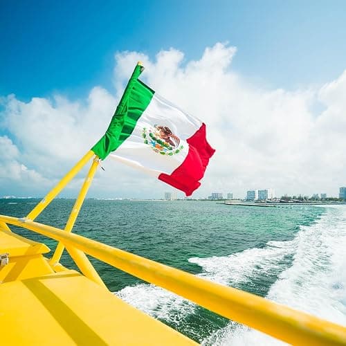 AMZFLAG Mexican Flag 12x18 inches Outdoor, Embroidered Bandera de Mexico Flags for Boat, Heavy Duty Small MX Flags of Mexico with 2 Brass Grommets thumbnail 2
