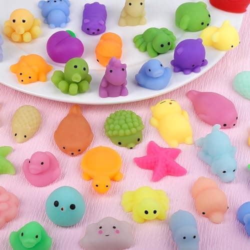 ASONA 100 Pcs Mochi Squeeze Animal Toys (Random) Kawaii Squeeeze Toy Set for Kids, Mini Soft Stress Relief Toys for Gifts Birthday Party Favors, Classroom Prize, Pinata Loot Goodie Bag Fillers thumbnail 6