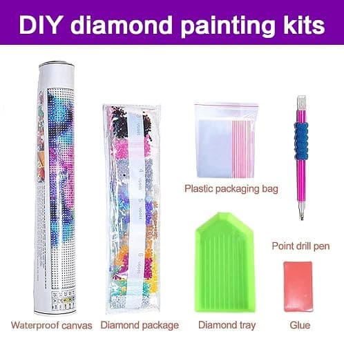 croshom Wild Flowers Diamond Art Painting for Adults-Flower DIY 5D Diamond Art Kits,Gem Art Kits for Gift Home Decor 12x16in thumbnail 7