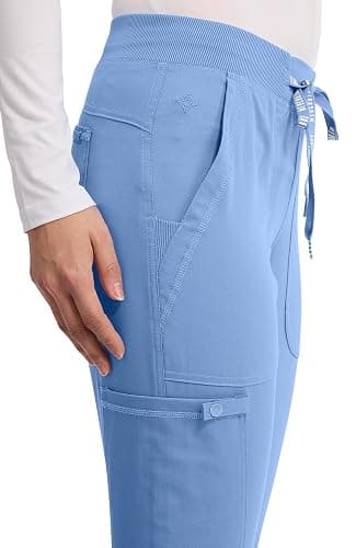 Med Couture Touch Scrub Pants for Women Cargo Jogger Bottoms 5 Pockets thumbnail 7