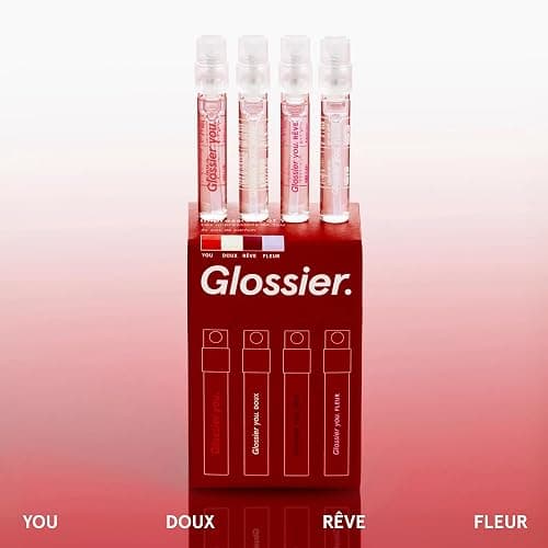 Glossier You Mini Wardrobe Fragrance Set - 4 Unisex Travel Size Eau de Parfum for Women & Men - Skin-Scent Enhancer Perfume Sampler, Smells Different on Everyone - You, Fleur, Doux, Rêve - 1.5ml Each thumbnail 2