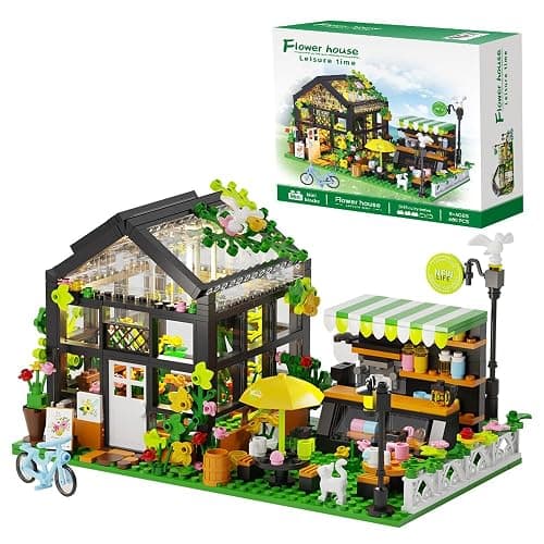 Flower House Building Set with LED - Image 1