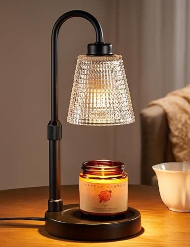 Innqoo Candle Warmer Lamp with Timer, Dimmable Candle Warmer for Jar Candles, Height Adjustable Wax Melts Warmer, Birthday Gifts for Women Mom, House Warming Gifts New Home Decor - Image 1