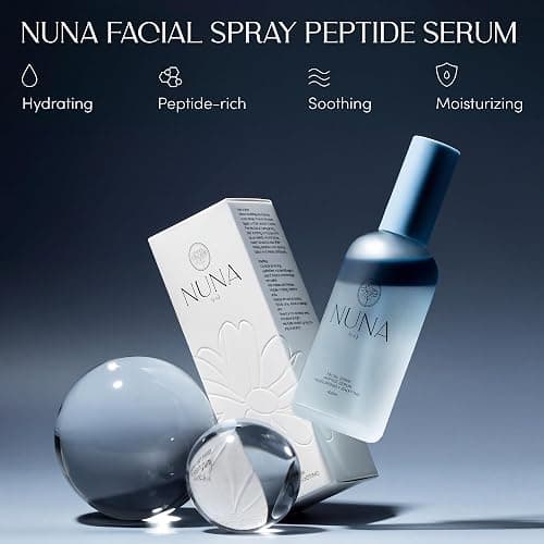 NUNA Ultra Hydrating Face Serum Spray with Peptides, Niacinamide, Hyaluronic Acid & Botanical Extracts – Korean Lightweight Moisture Boost Facial Mist & Setting Spray for Makeup – 3.38 fl oz thumbnail 7
