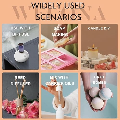 WECONA Fall Essential Oils Set, 6 x 10 mL Fall Scents for Diffuser | Fall Essential Oils, Pumpkin Spice & Apple Cider, Diffuser Oils, Candle & Soap DIY, 6 Pack thumbnail 6