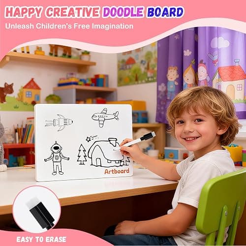 2 IN 1 Magnetic Color and Number Maze, Montessori Toys with Drawing Board for 3 4 5 Year Old, Wooden Magnet Balls Puzzles, Learning Educational Toys for Kids Toddlers Boys Girls Christmas Birthday thumbnail 5