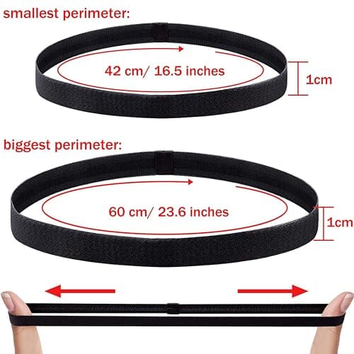 Duufin 20 Pieces Elastic Headbands Non Slip Sport Headband Colorful Workout Headband Sweatband Fashion Yoga, Running Elastic Sports Headbands for Women, Men and Girls, 14 Colors thumbnail 2
