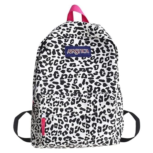 Van Caro Leopard Print Backpack Large College Backpack Casual Bookbag Laptop Backpack Computer Bag Travel Daypack for Women Men,Zebra-Stripe(No Pendant) - Image 1