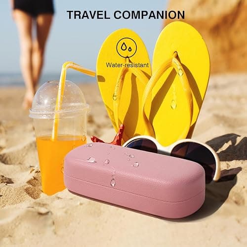 Marvolia Glasses Case Large Hard Shell Eyeglasses Case PU Leather Protective Case for Sunglasses Eyeglasses thumbnail 7
