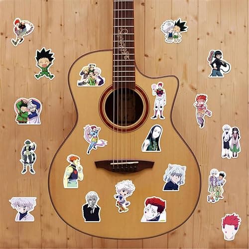 50pcs Hunter×Hunter Stickers for Kids, Cool Waterproof Vinyl Decal for Teen Adult Boy Laptop, Travel Case, Phone, Bike, Water Bottle, Guitar, Computer, Skateboard thumbnail 4
