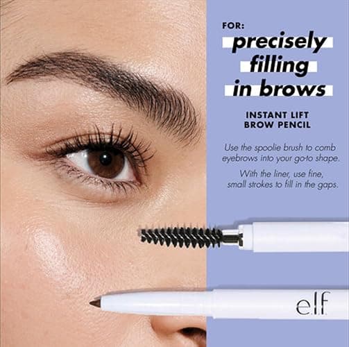 e.l.f. Instant Lift Brow Pencil, Dual-Sided, Precise, Fine Tip, Shapes, Defines, Fills Brows, Contours, Combs, Tames, Taupe, 0.006 Oz thumbnail 5