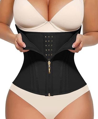 FeelinGirl Waist Trainer Corset Shapewear Tummy Control Body Shaper Waist Cincher for Women Sport Workout Girdle - Image 1