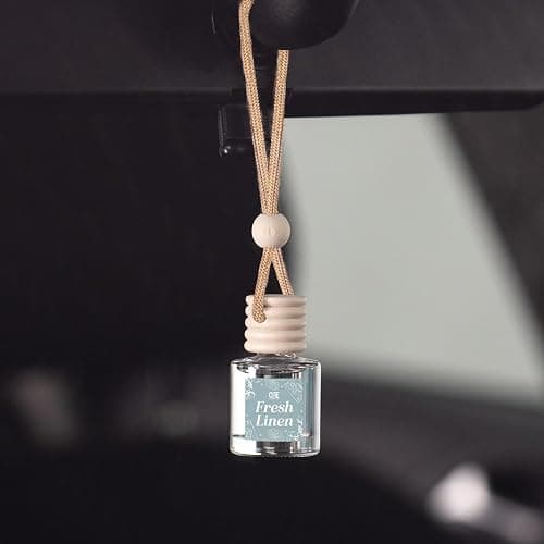 CANDECraftCo Car Air Hanging Fragrance Oil, Car Auto Freshener for Essential Oils, Scents Fragrance Aromatherapy Automobile Diffuser, Long Lasting (Fresh Linen) thumbnail 3