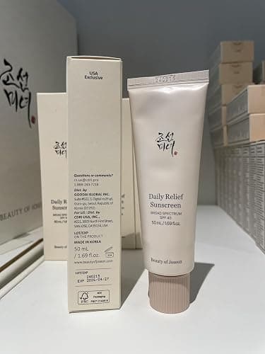 Beauty of Joseon Daily Relief Sunscreen for face Sun moisturizing with Broad Spectrum SPF 40 Korean sunscreen skincare 50ml, 1.69 fl.oz thumbnail 6