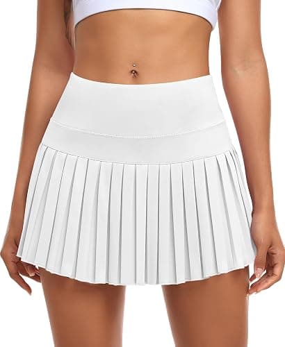 JoyGirl Womens Pleated Tennis Skirt with Shorts High Waisted Golf Skort Mini Skirt Workout Skirt Athletic Skorts with Pockets thumbnail 2