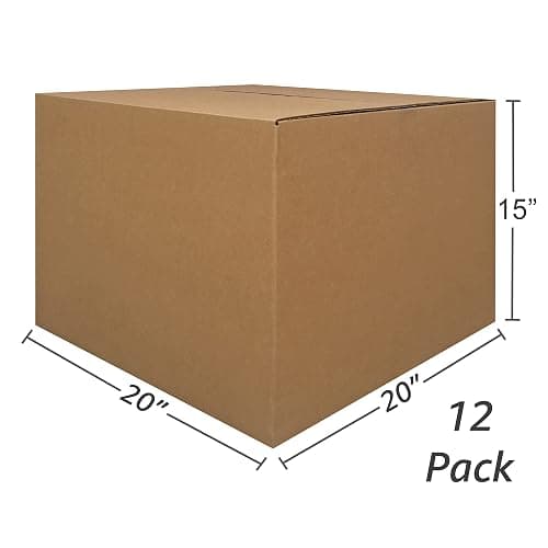 UBOXES Large Moving Boxes 20" x 20" x 15" (Pack of 12) thumbnail 3