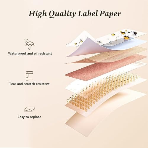 NIIMBOT D110 Mini Label Maker Machine, Bluetooh Thermal Label Printer Inkless Sticker Printer, Custom Labels with App Waterproof Lables Great for Kitchen, Home, Offfice, School Organization thumbnail 7