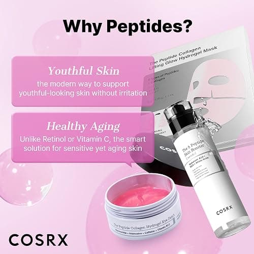 COSRX Pink Peptides Collagen Hydrogel Eye Patch for Puffy Eyes and Dark Circles, Under Eye Mask, 60 Under Eye Patches, Korean Skin Care - Stocking stuffers for women thumbnail 6