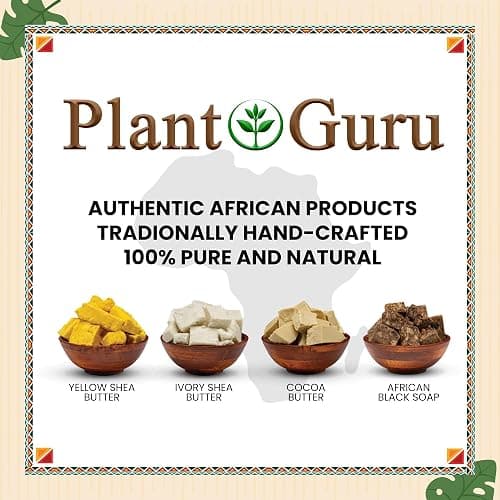 Raw African Black Soap Bar 8 oz. - 100% Pure Natural From Ghana. Acne Treatment, Aids Against Eczema & Psoriasis, Dry Skin, Scars and Dark Spots. Great For Pimples, Blackhead, Face & Body Wash. thumbnail 8
