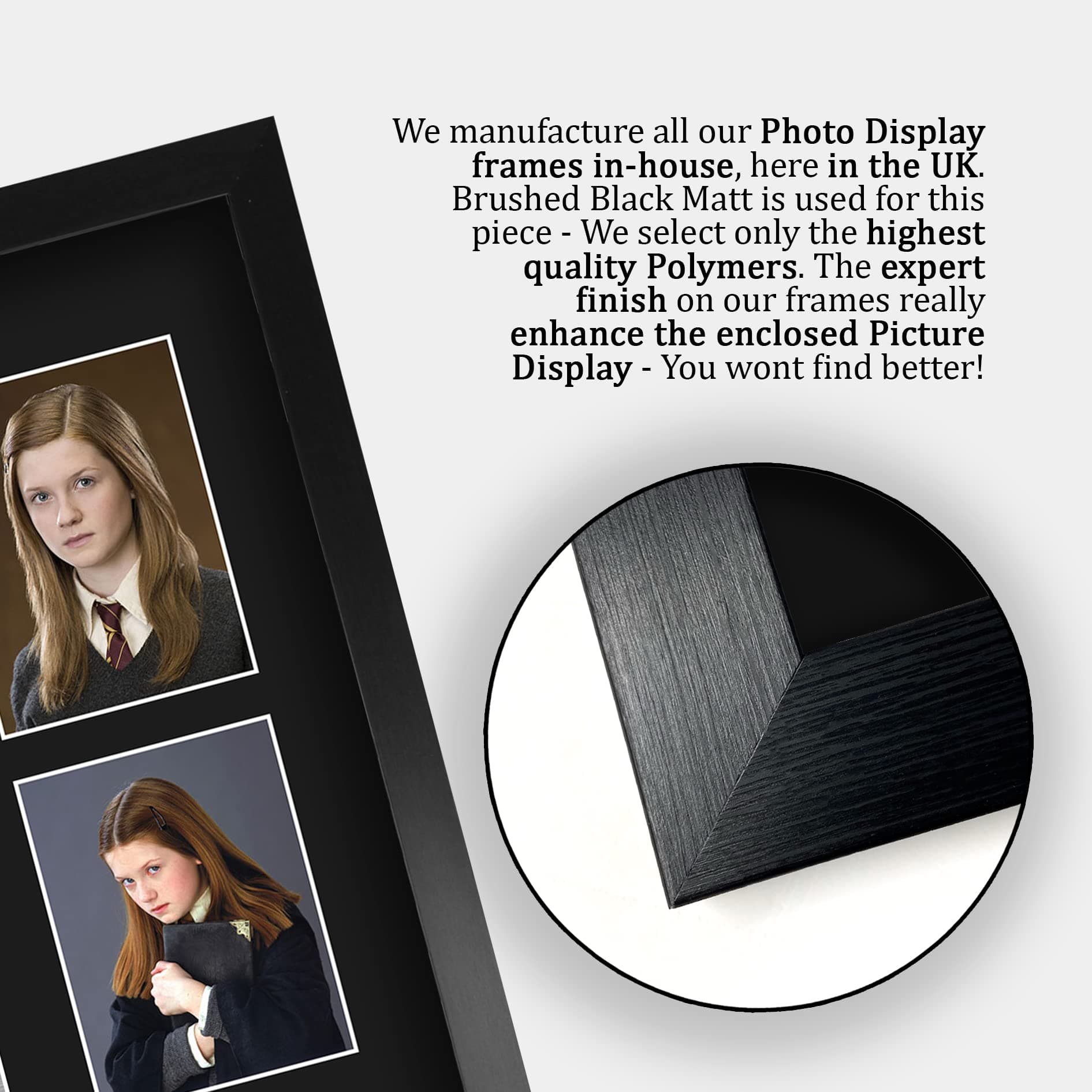 HWC Trading FR A3 Bonnie Wright Harry Potter Ginny Weasley Gifts Printed Signed Autograph Picture Display for Movie Memorabilia Fans - A3 Framed thumbnail 6