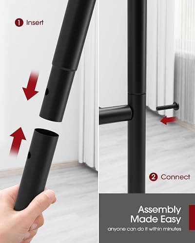 Sakugi Storage Shelves - 5 Tier Shelf Organizer, Heavy Duty Garage Shelving Unit with Leveling Feet, Stable Metal Shelves Organizer for Pantry, Kitchen and Closet, 33.0" W x 12.6" D x 72.0" H, Black thumbnail 6