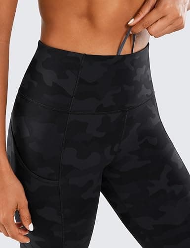 CRZ YOGA Naked Feeling Leggings Pockets 25'' | Sleek, Decent Compression, Workout, Interior Drawstring, for Women thumbnail 4