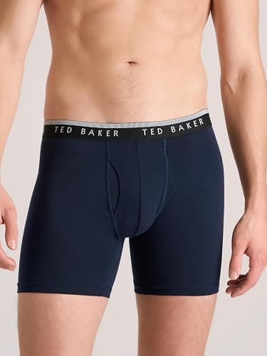 Ted Baker Men's 4 Pack Cotton Stretch Boxer Briefs Boxer Briefs thumbnail 6