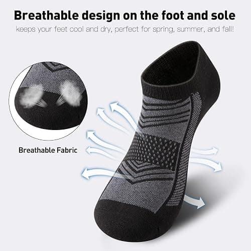 EverKnits 30 Pairs Lightweight Ankle Socks Men/Women - Breathable Bulk Thin Low Cut Socks Value Pack thumbnail 4