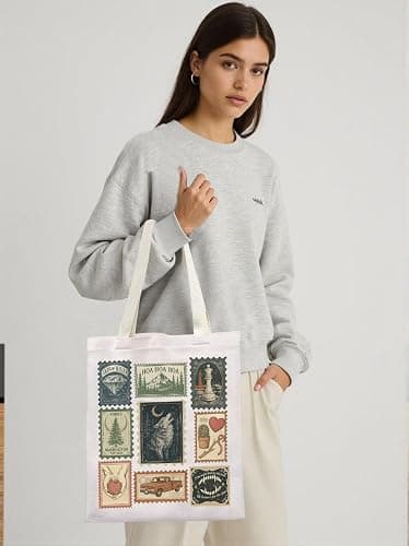 KUIYAI Vampire Movie Merchandise Tote Bag HOA HOA HOA Season Bag Forks Washington Gift Vampire Brother Lover Gift For Fans thumbnail 2