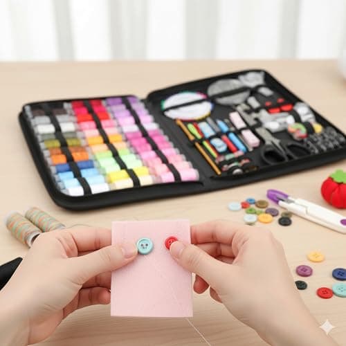 Forypretty Sewing Kit for Adults, 240 PCS Needle and Thread Kit for Sewing with Tailor Scissors & Accessories, 43 XL Thread Spools, Travel Sewing Kit for Beginners,2026 Christmas Gifts for Mom Grandma thumbnail 6