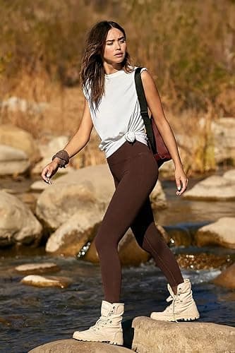 NexiEpoch 4 Pack Leggings for Women - High Waisted Tummy Control Soft Black Capri Yoga Pants with Pockets for Workout thumbnail 2