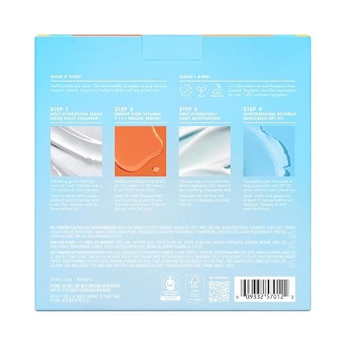 e.l.f. SKIN Wake the e.l.f. Up Skincare Kit, Travel-Size Hydrating Face Cleanser, Sunscreen, Moisturizer & Brightening Serum, Vegan & Cruelty-Free thumbnail 7