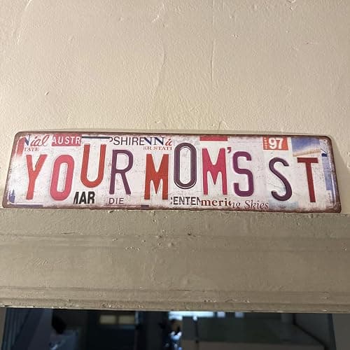 Vintage Shut Up & Kiss Me Wall Decor Street Signs Pink Room Metal Tin Signs Gife for Women Girl 16 x 4 Inches thumbnail 7