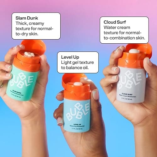 Bubble Skincare Cloud Surf Water Cream Face Moisturizer - Hydrating & Mattifying Moisturizer to Help Rebalance Oils and Minimize Pores with Celery Seed Extract - Suitable for Sensitive Skin (50ml) thumbnail 9