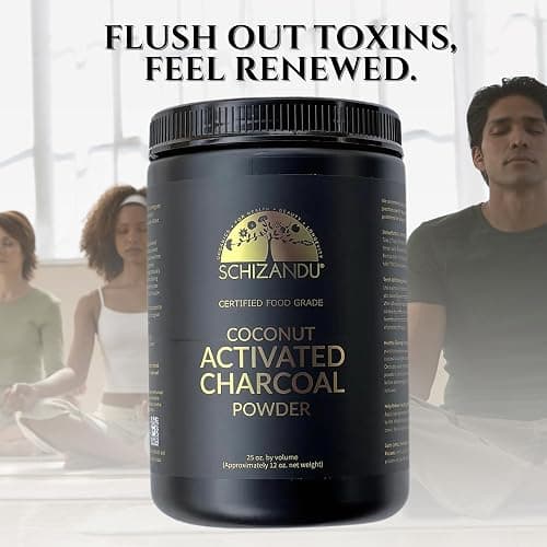 Organic Charcoal Powder by Schizandu - Activated Charcoal Natural, Vegan, Organic, GMO Free - Large Bottle 25 oz Powder thumbnail 8