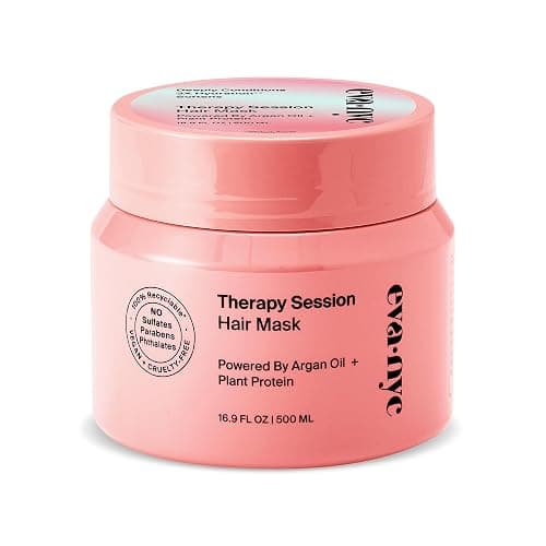 Eva NYC Therapy Session Hair Mask, Deep Conditioning Hair Mask Infused with Argan Oil and Plant Protein, 16.9 fl oz - Image 1