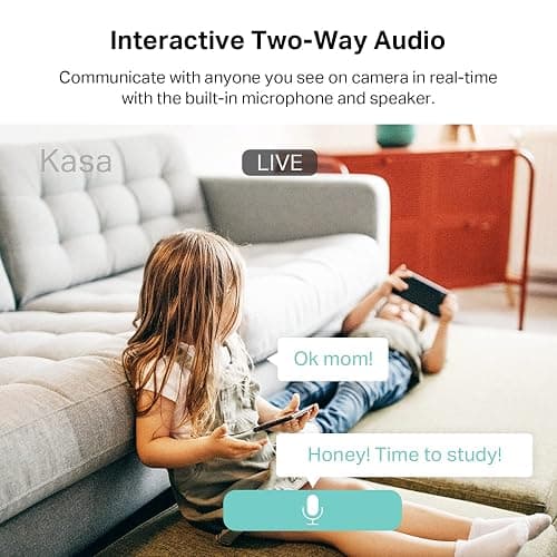 Kasa 2K QHD Security Camera Pan/Tilt, Starlight Sensor for Color Night Vision, Motion Detection for Baby & Pet Monitor, SD/Cloud Storage, Works with Alexa & Google, Free Expert Support (KC410S) thumbnail 6
