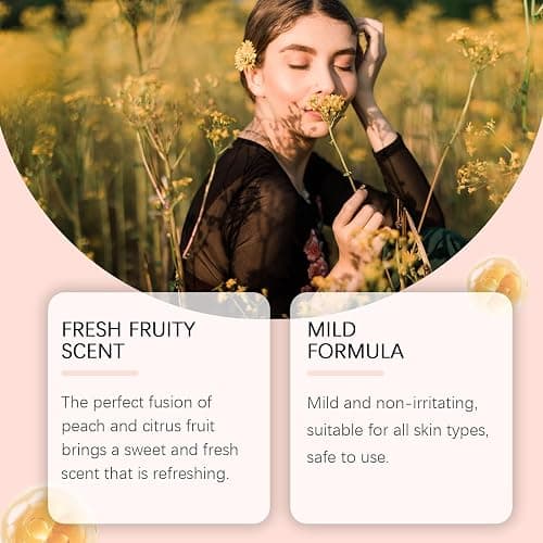 Omexry Peach Perfume - Pink Peach Perfumes for Women, Enhanced Fresh Peach Scents, Sweet Long-Lasting Fragrances Mist Spray for Hair & Body (1PC) thumbnail 5