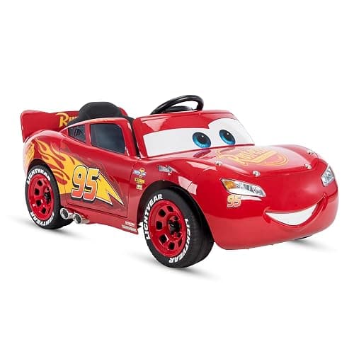 Huffy Lightning McQueen 6V Ride-On Toy Car with Headlights & Engine Sounds, Foot Pedal Drive, Up to 2.5 MPH, Ages 3ā7 - Image 1
