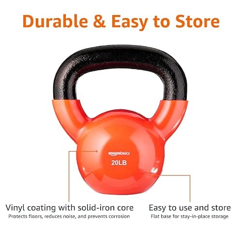 Amazon Basics Vinyl Kettlebell thumbnail 3
