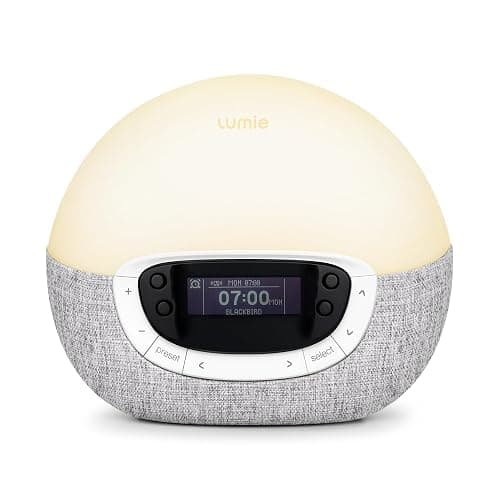 Lumie Bodyclock Shine 300 – Sunrise & Sunset Alarm Clock - Bedside Lamp with Custom Light Duration - Wake-Up, Night & Reading Light - Warm LEDs - Image 1