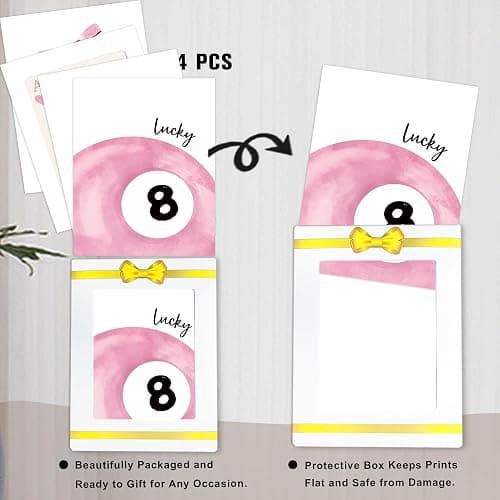 DTLGTG Coquette Pink Bow Wall Decor | Set of 4 Aesthetic Posters for Teen Girls Bedroom Dorm Bathroom - 8x10in Unframed Art Prints - Cute College Girl Gift - A01 thumbnail 3