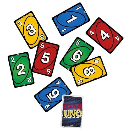Mattel Games Liar’s UNO Card Game in Travel & Storage Tin for Adults, Kids, Families, Parties & Game Nights, Outwit Other Players with Bluffing & Trickery (Amazon Exclusive) thumbnail 4
