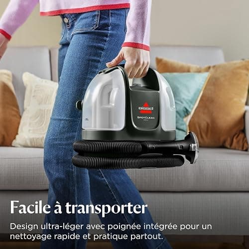 BISSELL SpotClean Mini Shampouineuse Filaire 41491 | Nettoyeur tapis portable, idéal pour nettoyages rapides, compact et léger, pour voiture, bateau, canapé et plus thumbnail 6