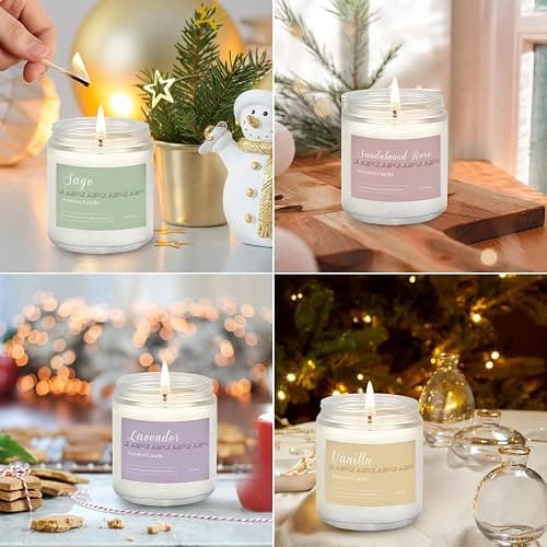 6 Pack Candles for Home Scented Aromatherapy Candles Gifts Set for Women, Lavender Candle, 37.8 oz 300 Hour Long Lasting Candles, Stocking Stuffers, Birthday, Valentine, Christmas, Anniversary Present thumbnail 7