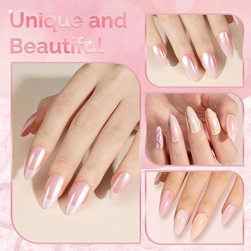 MelodySusie 16Pcs Chrome Nail Powder for Gel Nails,Metallic Mirror Effect Pigment Stylish and Technological Fine Glitter for Home DIY Salon Use thumbnail 3