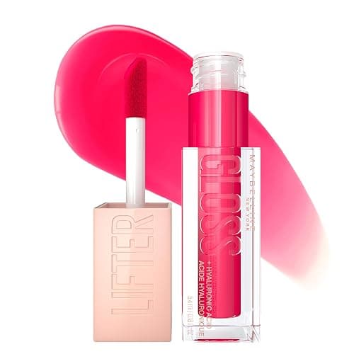Maybelline New York Lifter Gloss Hydrating Lip Gloss with Hyaluronic Acid, Bubblegum, Sheer Bright Pink, 1 Count - Image 1