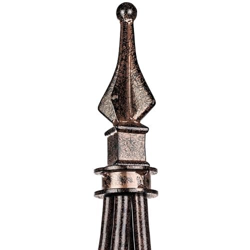 H Potter Trellis Obelisk Tall Metal Garden Decor Vertical Yard Art for Roses Climbing Plants Weather Resistant Wrought Iron Ornamental (Charcoal Brown, 6 Foot) thumbnail 5